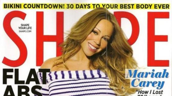 Марая Кери показва изваяни форми във фитнес списание