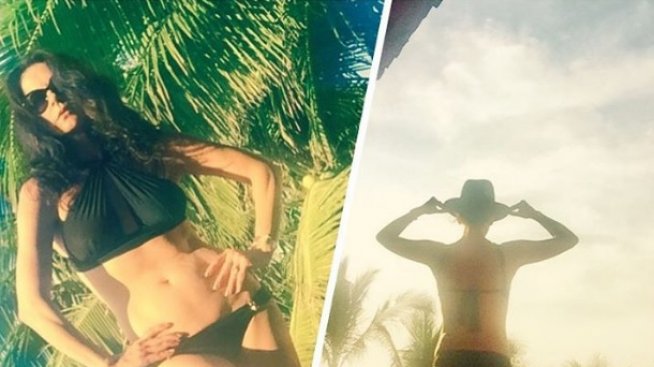 Катрин Зита-Джоунс показа супер тяло по бански