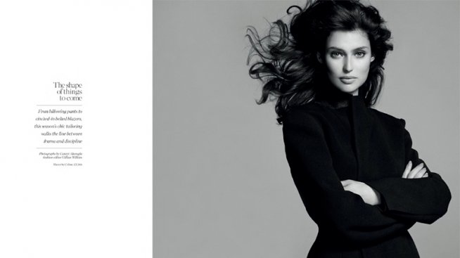 Първият брой на Porter показва стил в черно и бяло