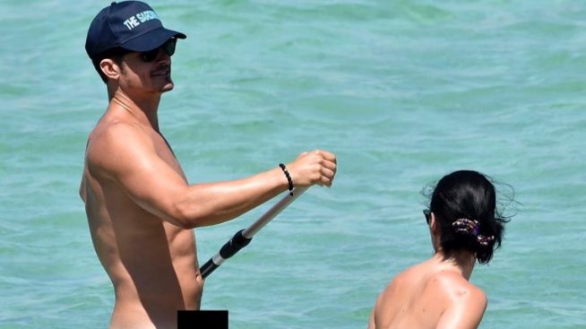 Голият лодкар: Орландо Блум повози Кейти Пери