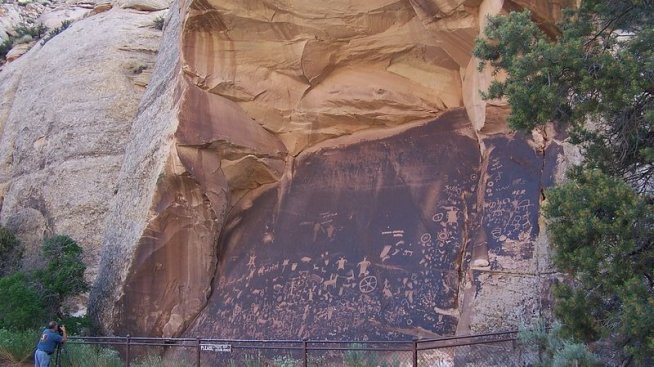 Скалата-вестник в Юта