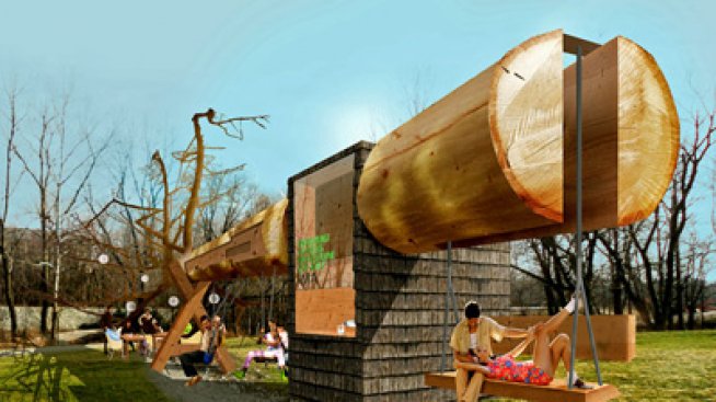 Люлка от 100-метрова топола