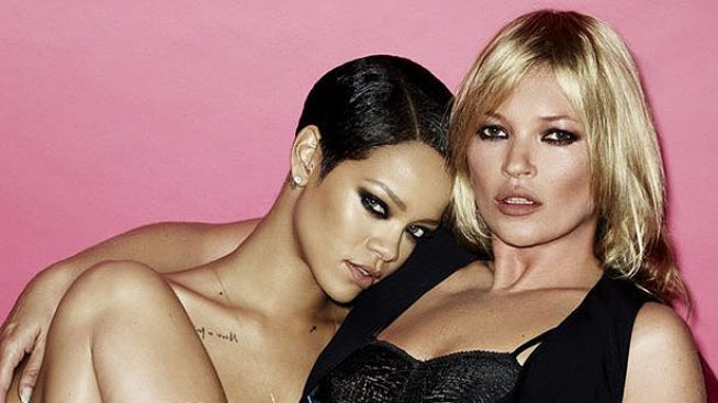 Риана и Кейт си играят еротично на мъж и жена