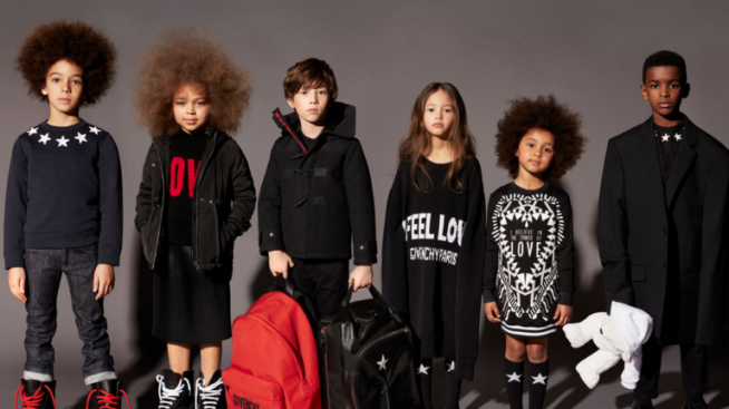 Дебютната колекция за деца на Givenchy