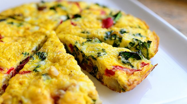 Фритата с картофи и чушки