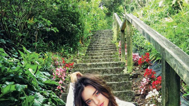 Миранда Кер провокира фотографа у Орландо Блум