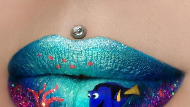 Картина върху устните: Невероятното творчество на една гримьорка