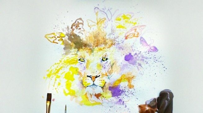 Разтопен сладолед се превръща в изкуство