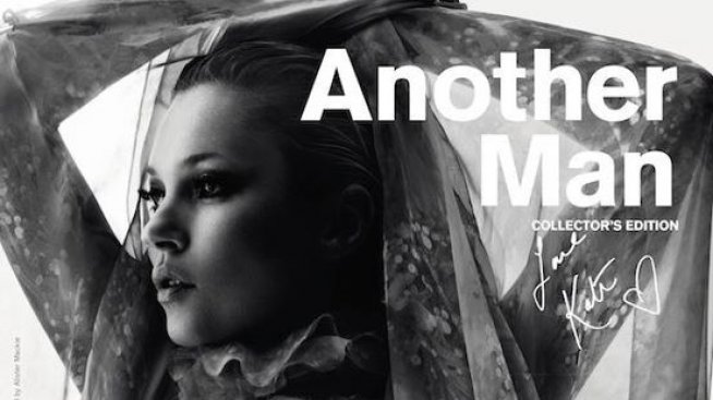 Кейт Мос оголи гърди за сп. Another Man