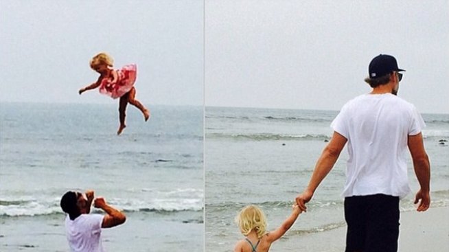 Годеникът на Джесика Симпсън подхвърля дъщеря им като топка