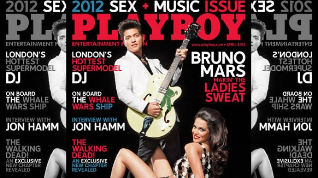 Бруно Марс на корицата на Playboy