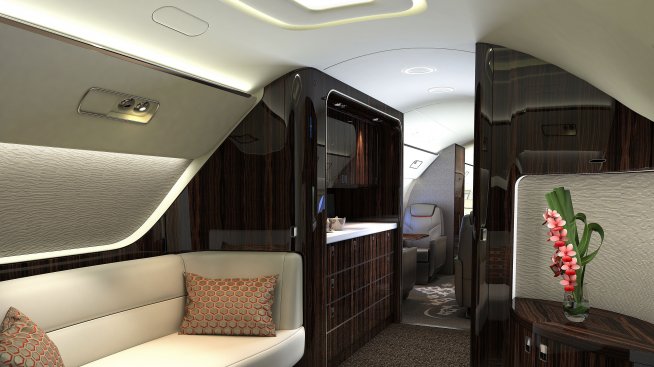 Отвътре: Самолет за богаташи