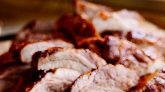 Пикантни ребра със сладка глазура