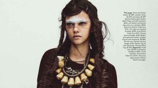 Vogue Австралия отдава почит на културата на племената