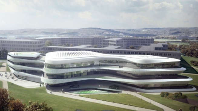 Спортен център с визия на  космически кораб