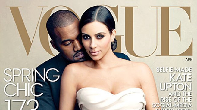 Ким Кардашян и Кание Уест се сдобиха с корица на Vogue