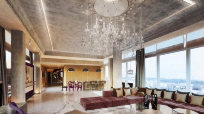 Бляскав пентхаус, почти като дворец