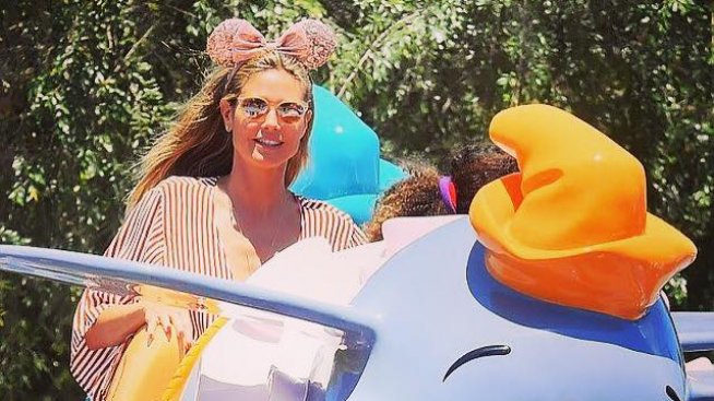 Романтична забава в Дисниленд: Хайди Клум до младото си гадже