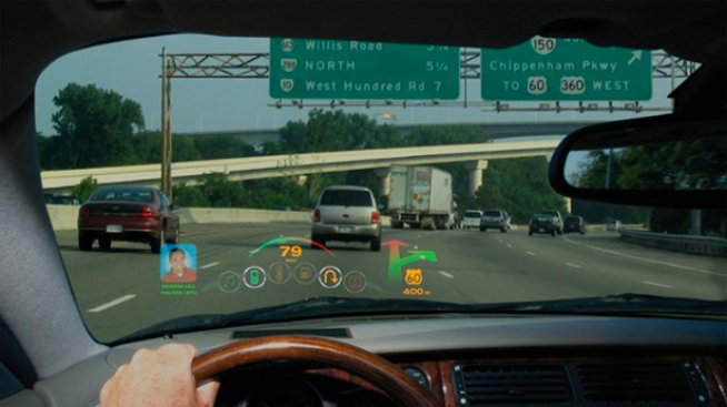 Интерактивно предно стъкло ще бъде стандарт в колите на бъдещето