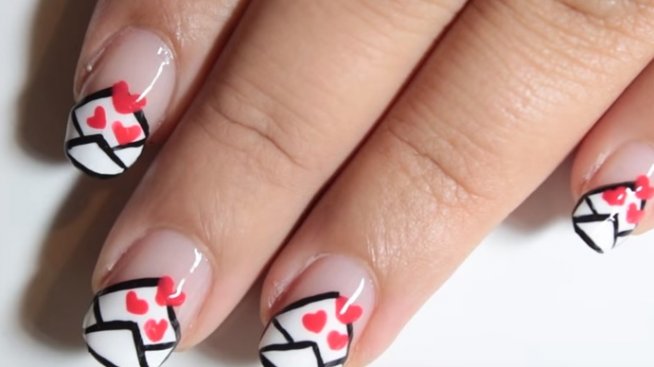 Маникюр за Свети Валентин: Любовни писма