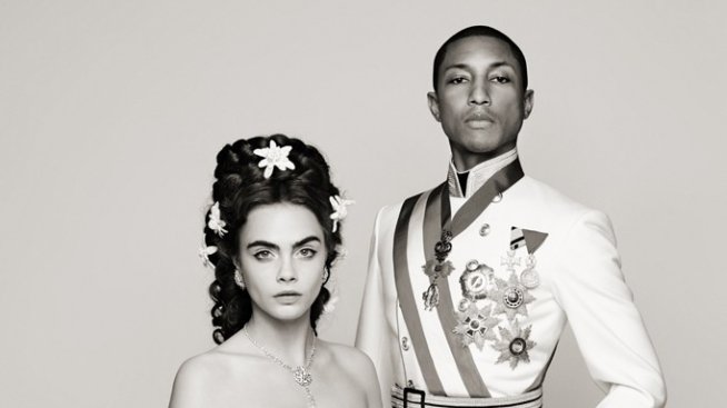 Кара Делевин и Фарел Уилямс за Chanel