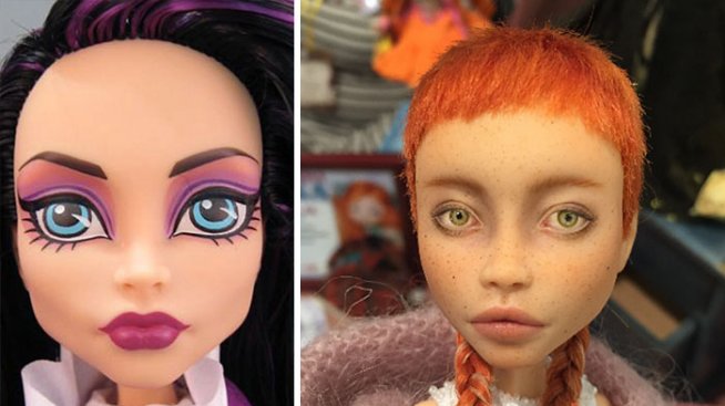 Харизматично: Украинка махна грима от куклите