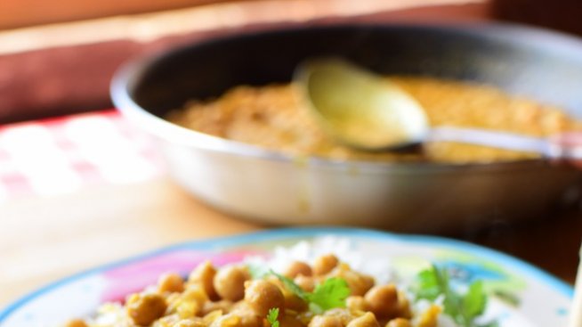 Ориз с нахут и къри