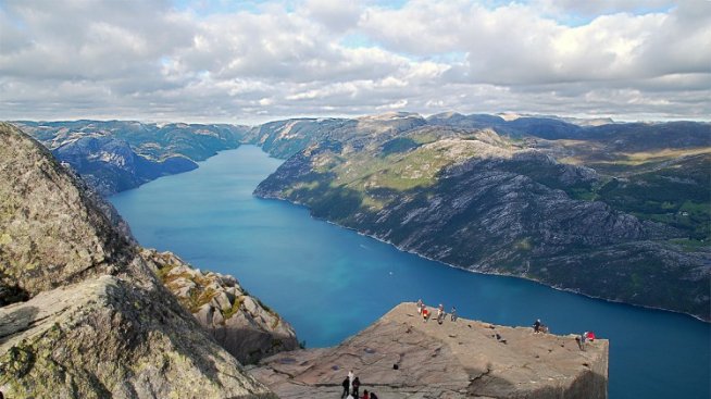 Прейкестолен – поглед от високо