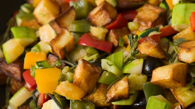 Чудно! Зеленчуков микс със сметана