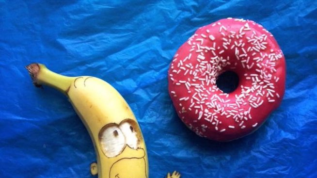 Стефан Бруше – рисуващият върху банани