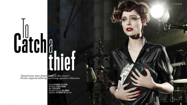 Коко Роча като героиня на стар филм