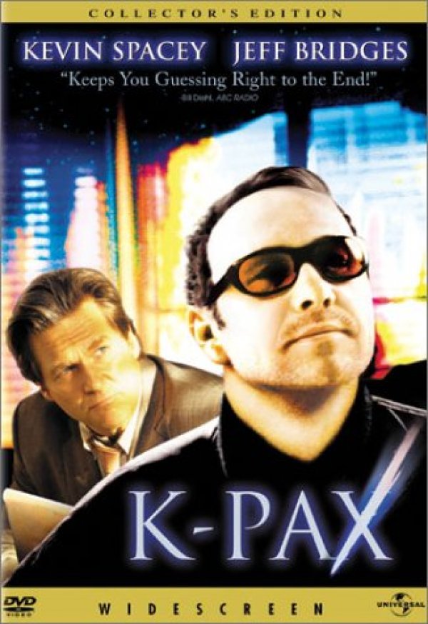 K-PAX (2001)Поредното страхотно заглавие с участие на Кевин Спейси. Дали пациент в клиника за психично болни е наистина луд... или идва от друг