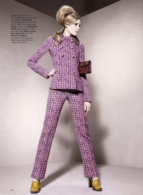 Седемдесетарски поп и цветни щампи.Снимка: Harper's Bazaar