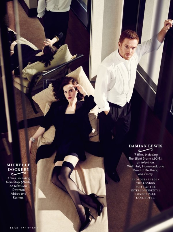 Деймиън Люис и Мишел Докъри; Снимка: сп. Vanity Fair