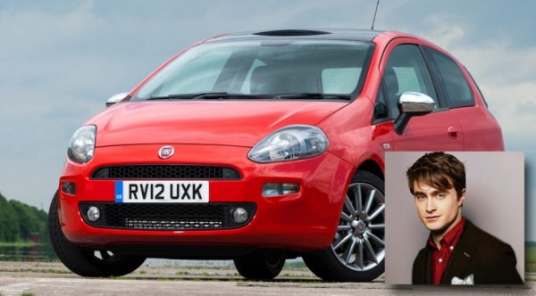 Даниел Радклиф кара Fiat Punto; Снимка: therichest.com