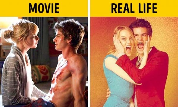 Ема Стоун и Андрю Гарфийлд; "Невероятният спайдърмен". Снимка: Columbia Pictures/ Instagram 