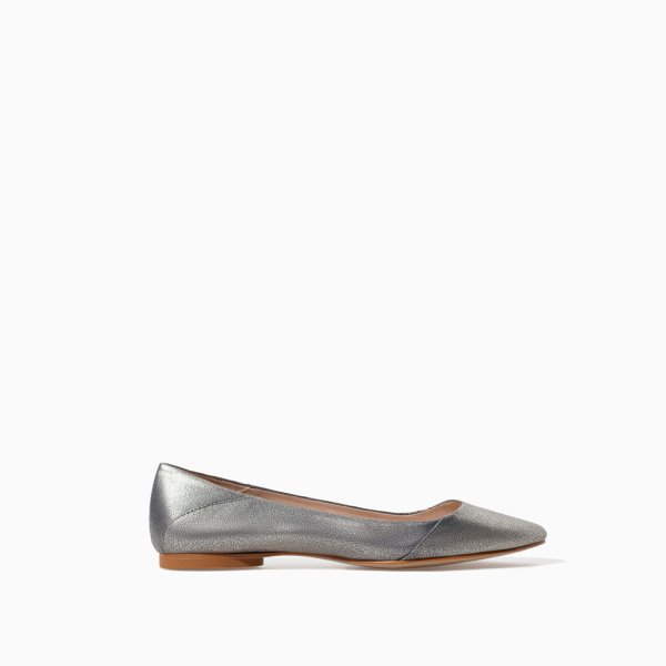 Сребристи балеринки Zara, 69.95 лв.