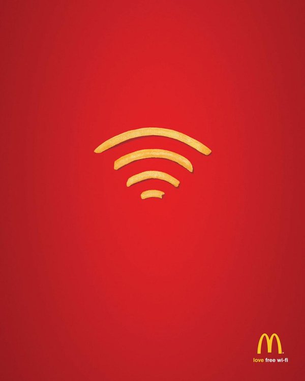 McDonald’s: Безплатно Wi-FiСнимка: Advertising Agency: DDB, Sydney, Australia