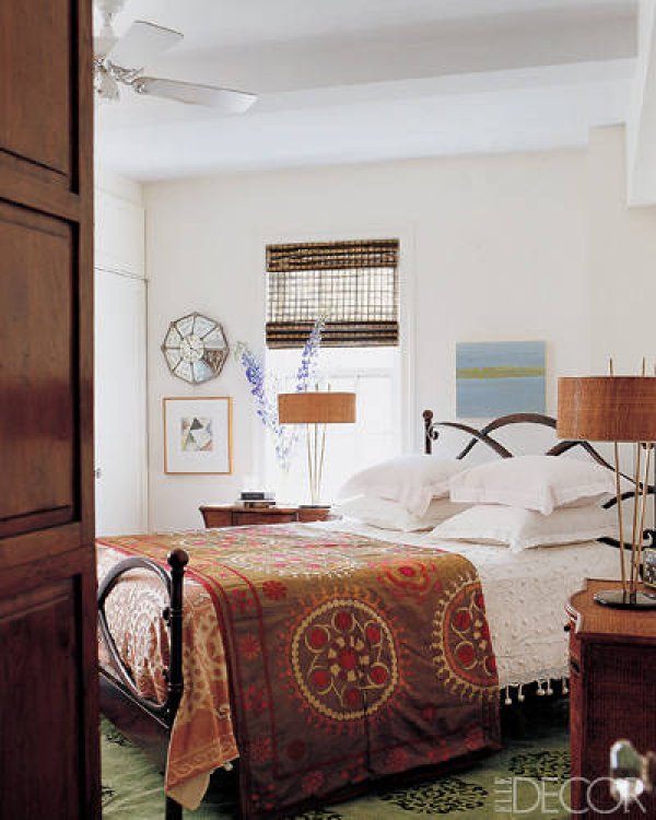 В спалнята на Кандис Бушнел; Снимка: elledecor.com