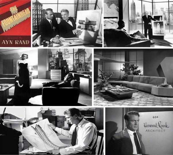 Снимка: аpartmenttherapy.com „Изворът” (The Fountainhead – 1949) Филмът е заснет по книгата на Айн Ранд. Определено не е за широка публика, така че и да не успеете да разбере основната линия и сюжет, няма да е изненадващо за никой. Но пък сцените са заснети с декори, особено впечатляващи за времето си.