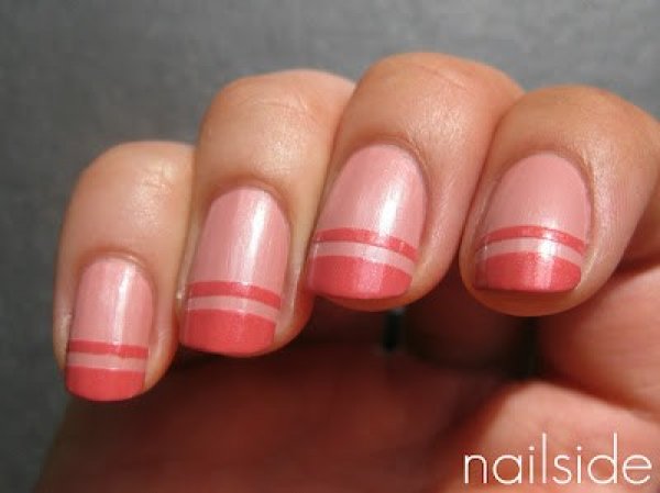 Идея 5: Добавете още една лента.Снимка: nailside.blogspot.com via Beth on Pinterest