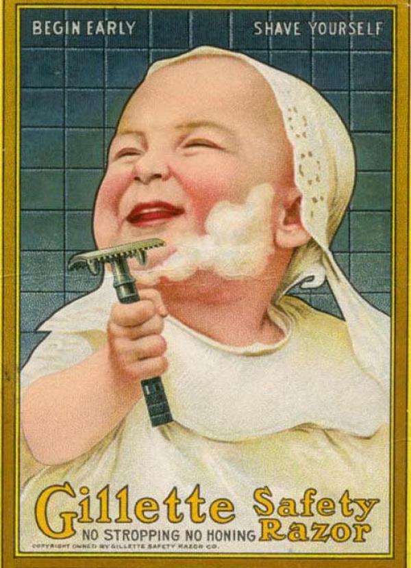 (послание: толкова е safe, че става и за бебета!) Снимка: VintageAds