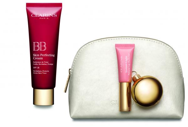 Коледен комплект – BB крем Skin Perfection и гланц Instant Light Natural Lip Perfector (Clarins, 64 лв.)