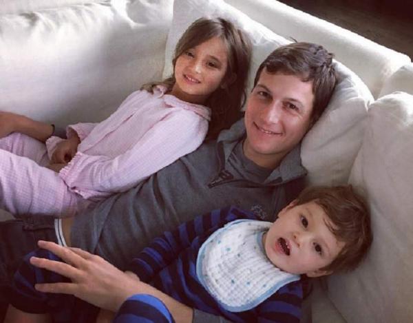 Мъжът на Иванка Джаред с двете им по-големи деца; Снимка: Instagram