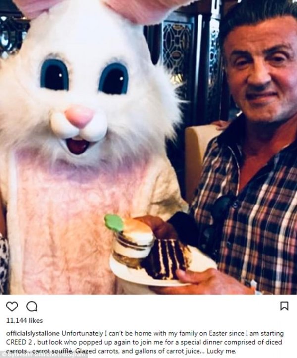 Силвестър Сталоун; Снимка: Instagram