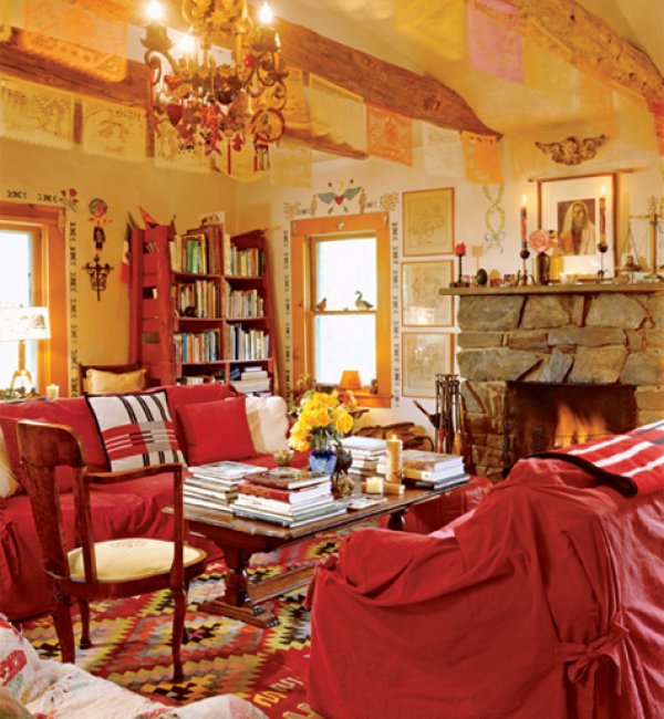 На Анджелика Хюстън Снимка: Architectural Digest