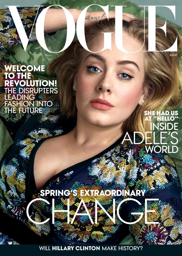 Адел за Vogue.