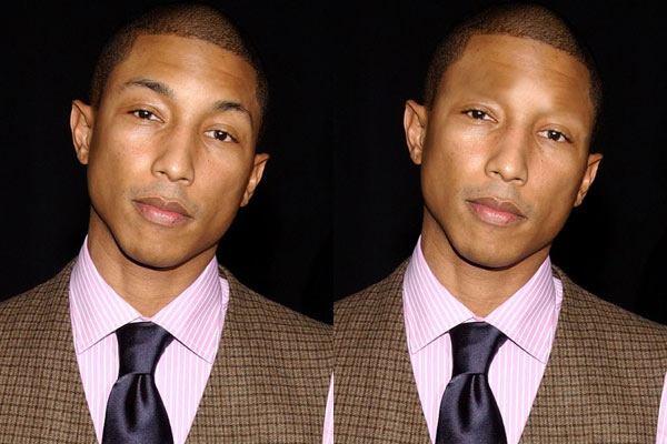 Фарел Уилямс.Колаж:celebswithnoeyebrows.com