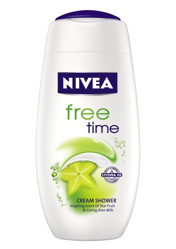 NIVEA Free Time...Подхранващото мляко от алое вера се превръща в богата пяна с екзотичен аромат на карамбола, която ще донесе наслада на всичките ви сетива. Върнете доброто си настроение и се отдайте на заслужена почивка.Превърнете времето под душа в цялостно преживяване с новата серия душ гелове NIVEA и се насладете на истинска ароматерапия през целия ден.