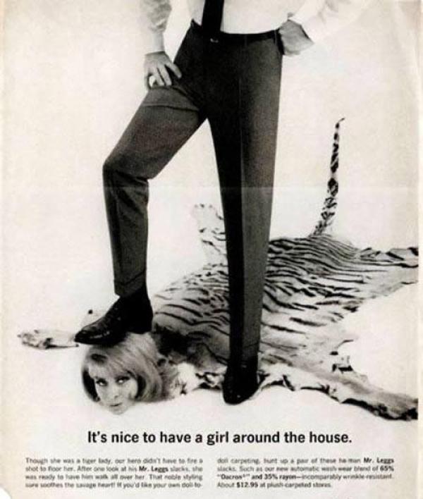 Хубаво е да имаш момиче в къщата... Снимка: VintageAds
